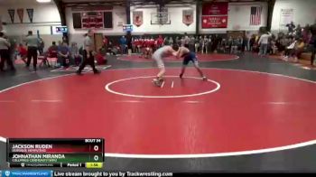 132 lbs Round 1 - Jackson Ruden, Dubuque Hempstead vs Johnathan Miranda, Columbus Community/WMU