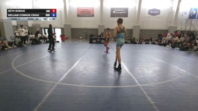 94 lbs Seth Sobaje, California Silver vs William Connor Craig, Oklahoma Blue