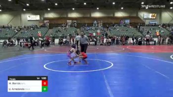 43 lbs Final - Marco Barros, Fallon Outlaws Wrestling Club vs Uriah Arredondo, Caldwell Wrestling Club