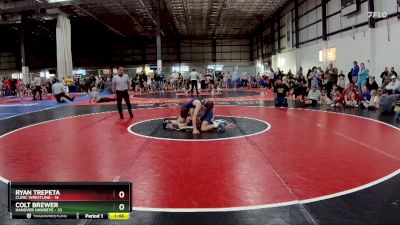 90 lbs Round 1 (6 Team) - Colt Brewer, HANOVER HAWKEYE vs Ryan Trepeta, CLINIC WRESTLING