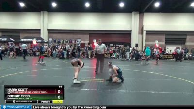 85 lbs Round 1 (6 Team) - Harry Scott, Contenders Wrestling Academy Blue vs Dominic Cicco, Panhandle All-Stars