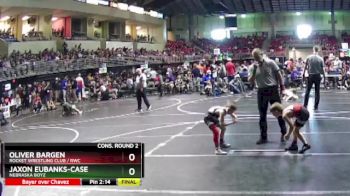 62 lbs Cons. Round 2 - Oliver Bargen, Rocket Wrestling Club / RWC vs Jaxon Eubanks-Case, Nebraska Boyz