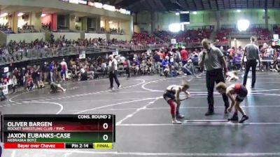 62 lbs Cons. Round 2 - Oliver Bargen, Rocket Wrestling Club / RWC vs Jaxon Eubanks-Case, Nebraska Boyz