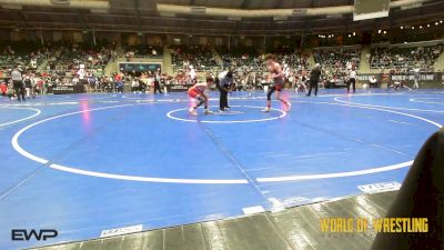 96 lbs Consi Of 16 #1 - Ross Branch, Backyard Brawlers vs Brooks Gallier, RAW Wrestling Club