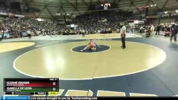 Cons. Round 2 - Sloane Kruger, Black Hills (Girls) vs Isabella De Leon, Stadium (Girls)