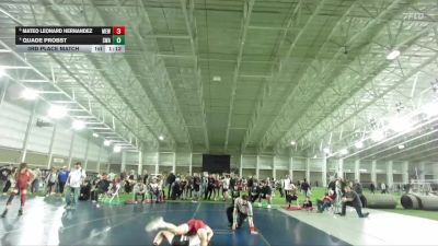135 lbs 3rd Place Match - Quade Probst, Sanderson Wrestling Academy vs Mateo Leonard Hernandez, Montrose Elite Wrestling