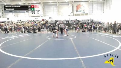 93 lbs Cons. Round 4 - Brady Trumpler, Journeymen Wrestling Club vs Max Diaz, GPS
