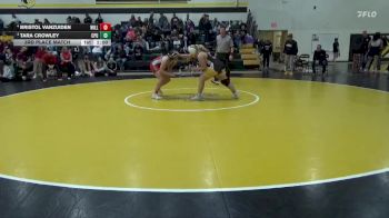 170 lbs 3rd Place Match - Bristol VanZuiden, Williamsburg vs Tara Crowley, Center Point-Urbana