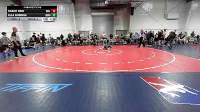 76 lbs Rr Rnd 2 - Kason Kidd, RWA Black MS vs Ella Robbins, Morris Fitness Black MS