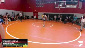 145 lbs Round 5 (8 Team) - Angelina Patterson, Hired Guns Black vs Sofia Silva, All American Wrestling Club