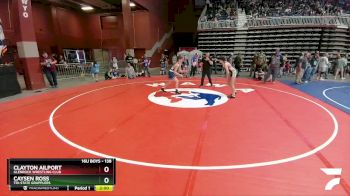 138 lbs Semifinal - Caysen Ross, Tri-State Grapplers vs Clayton Ailport, Glenrock Wrestling Club