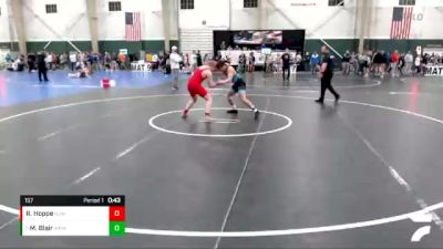 157 lbs Cons. Round 2 - Mo Blair, WWC Predator Wrestling vs Raeggenn Hoppe, Norfolk Jr Wrestling