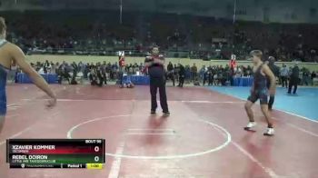 132 lbs Cons. Round 4 - Xzavier Kommer, Tecumseh vs Rebel Doiron, Little Axe Takedown Club