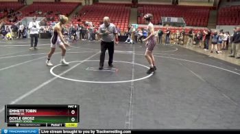 120 lbs Round 2 - Doyle Grosz, University School vs Emmett Tobin, Warrior WC