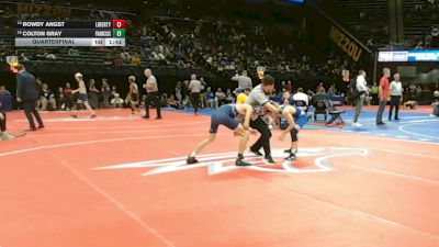 113 Class 4 lbs Quarterfinal - Rowdy Angst, Liberty vs Colton Gray, Francis Howell Central