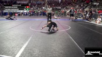 46 lbs Semifinal - Sawyer Jackson, Lawrence Elite vs Kaysen Carpenter, Carroll