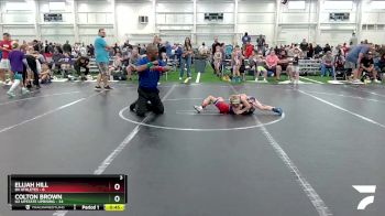 72 lbs Round 4 (6 Team) - Colton Brown, U2 Upstate Uprising vs Elijah Hill, 84 Athletes