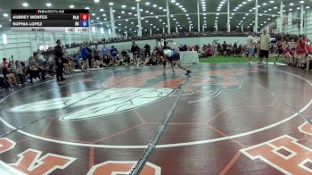 80 lbs Aubrey Montes, Pennsylvania Red vs Sophia Lopez, Oregon