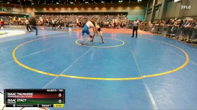 150 lbs Cons. Round 2 - Isaac Talmadge, Harrisburg High School vs Isaac Stacy, Mazama