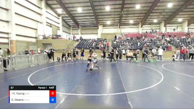 87 lbs Round 3 - Hunter Young, Champions Wrestling Club vs Cash Owens, Sky View Jr High