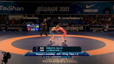 65 kg Final - Dinara Kudaeva Salikhova, Rus vs Anastasiia Lavrenchuk, Ukr