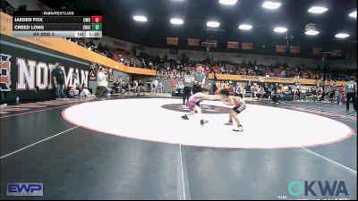 52 lbs Rr Rnd 3 - Jaeden Fox, CacheWrestlingClub vs Creed Long, Chickasha Wrestling