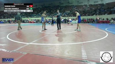 128 lbs Consi Of 32 #2 - Damian Oaks, Bixby vs Tag-Hee Crowels, Bartlesville JH