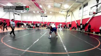285 lbs Cons. Round 3 - Jaidin Compton, Menlo NWCA vs Brandon Olacio, San Joaquin Delta