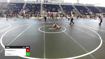 52 lbs Quarterfinal - Stetson Morales, BlackCat WC vs James King, Unaffiliated