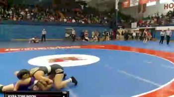 132 lbs Quarterfinal - Hannah Albertson, Paola vs Kyra Tomlinson, Noblesville