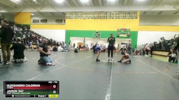 70 lbs Round 2 - Alessandro Calderon, Storm vs Jaxson Ray, Fort Stewart Wrestling