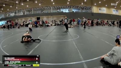 72 lbs Round 3 (6 Team) - SJ Gilliam, Crossroads Wrestling vs Cael Schlueter, Rough House