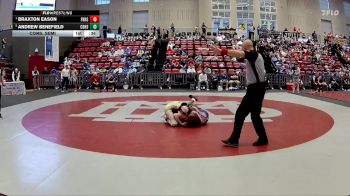 120 lbs Cons. Semi - Braxton Eason, Father Ryan High School vs Andrew Benefield, Christian Brothers High School