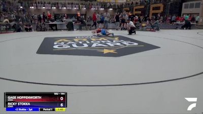 144 lbs Champ. Round 1 - Gage Hoppenworth, Iowa vs Ricky Stokka, Iowa