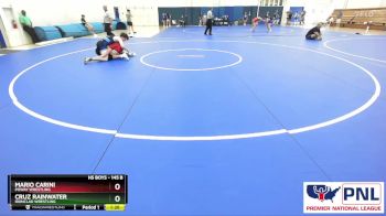 145 B Round 2 - Cruz Rainwater, Ironclad Wrestling vs Mario Carini, Poway Wrestling