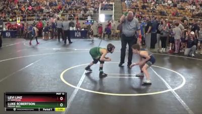 56 lbs Cons. Round 2 - Levi Linz, St Gertrude vs Luke Robertson, Medina Bees