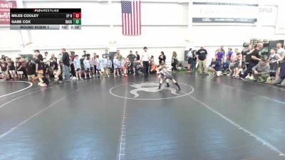 62 lbs Round Robin 1 - Miles Cooley, EP Rattlers-Yth vs Gabe Cox, Backyard Barbarians-Yth