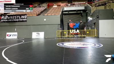 Cadet Boys Lower - 138 lbs Semis - Jacob Fernandez vs Brody Carson, Sunkist Kids Monster Garage