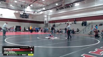 41-43 lbs Round 5 - Cole Terrell, Bloomington South WC vs Emerick Dickinson, Webo Youth WC