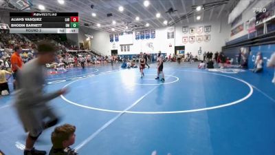 112-116 lbs Round 2 - Bhodin Barnett, Dean Morgan vs Aliahs Vasquez, Laramie Middle School