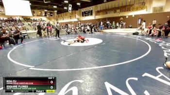 70 lbs Quarterfinal - Koa Cu, Savage House Wrestling Club vs Esquire Flores, Socal Grappling Wrestling Club