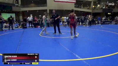 144 lbs Cons. Semi - Dimitri Kizer, OK vs Elijah Avery, MO