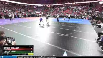 D1-195 lbs Quarterfinal - Hunter Jibben, Oak Creek vs Braden Zoellner, Elkhorn Area