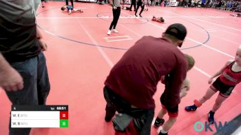 36 lbs Quarterfinal - Rush Wilson, Barnsdall Youth Wrestling vs Colin Hunt, Weatherford Youth Wrestling