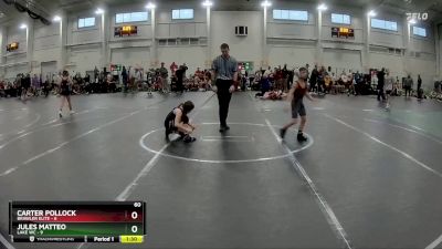 60 lbs Round 6 (10 Team) - Carter Pollock, Brawler Elite vs Jules Matteo, Lake WC