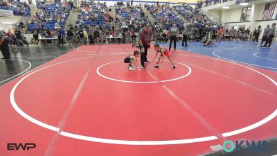 40 lbs Rr Rnd 3 - Erik Avila, Ponca City Wildcat Wrestling vs Kase Zappone, Barnsdall Youth Wrestling