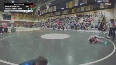 67 lbs Cons. Semi - Nehemiah De La Cruz, Rough House vs Weston Murschel, MTC - MANTANONA TRAINING CENTE