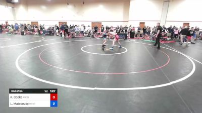 60 kg Rnd Of 64 - Kenton Cooke, Anchorage Youth Wrestling Academy vs Leo Matesevac, Montrose Elite Wrestling