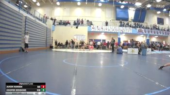113 lbs Cons. Round 6 - Cooper Sessions, Star Valley High School vs Jaxon Hansen, Madison