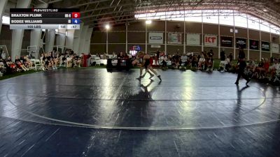 106 lbs Easton Pierce, Oklahoma Outlaws Red vs Kash Larkin, Arizona Red